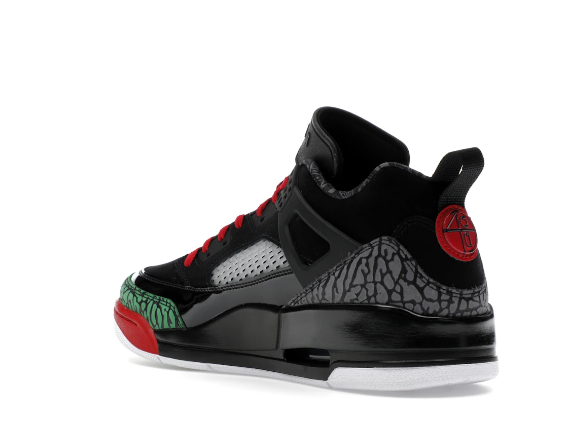 Jordan Spizike Low Black Classic Green White Varsity Red