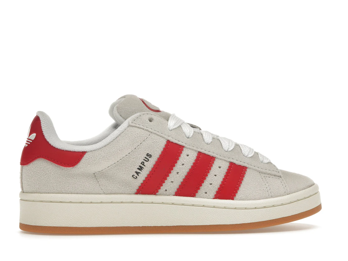adidas Campus 00s Crystal White Better Scarlet