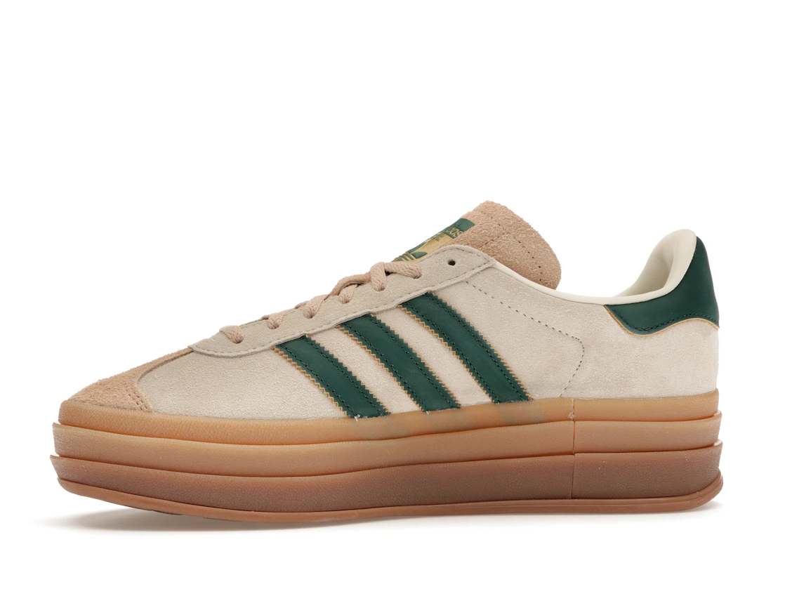 Adidas Gazelle Bold Beige Collegiate Green (W)