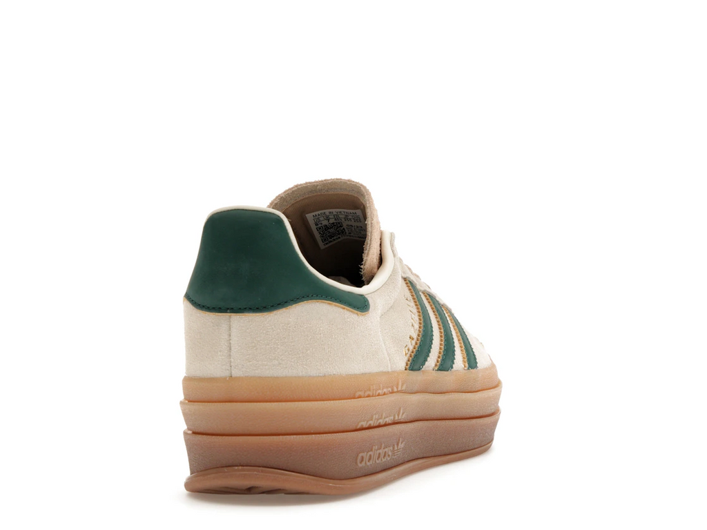 Adidas Gazelle Bold Beige Collegiate Green (W)