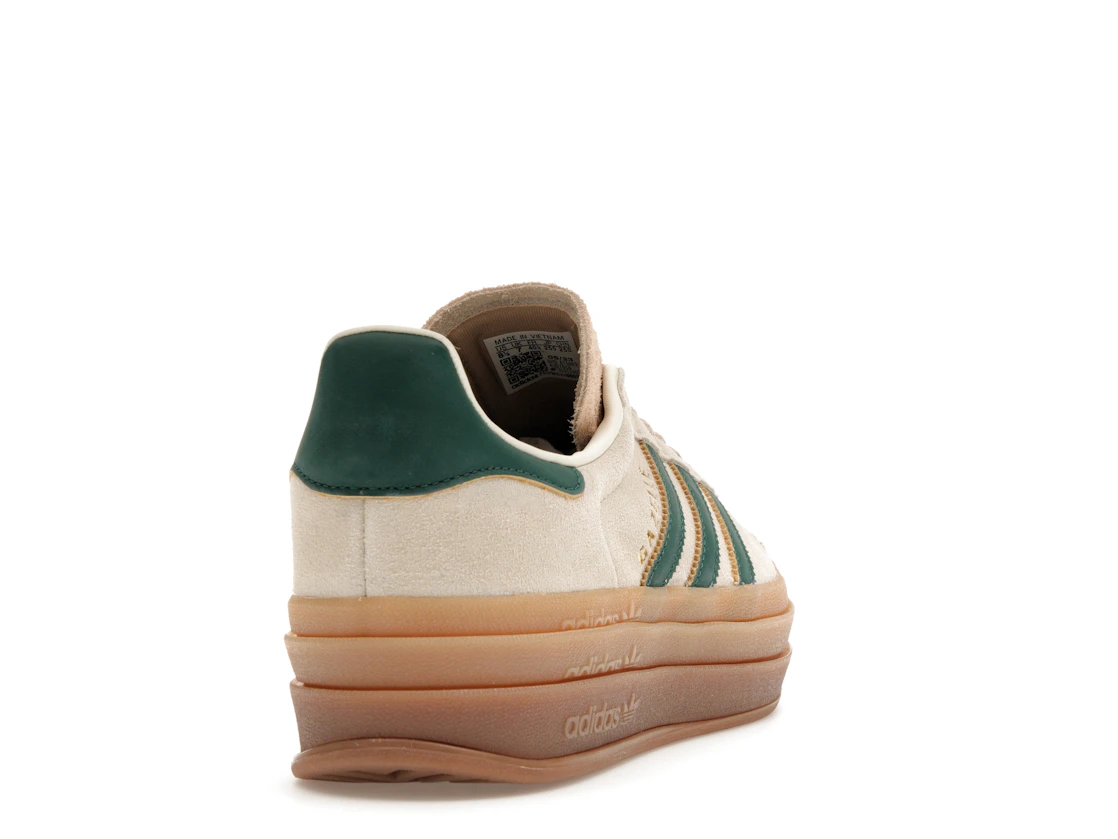 Adidas Gazelle Bold Beige Collegiate Green (W)
