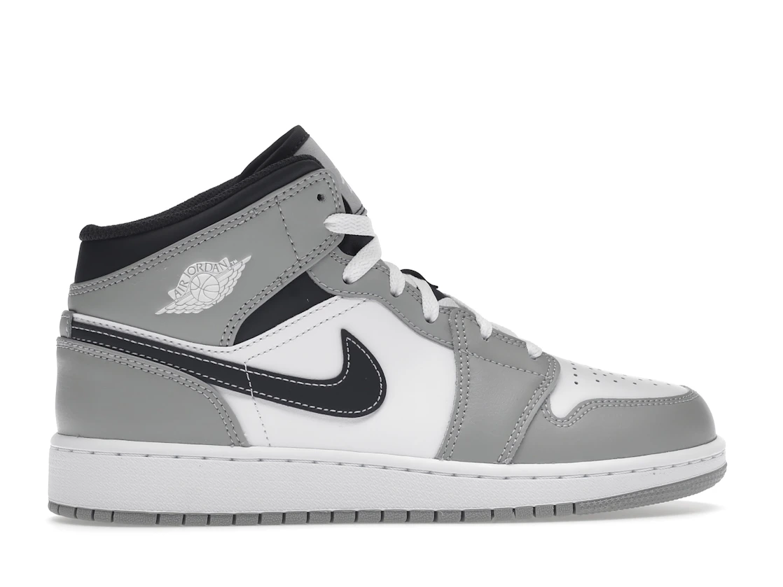 Air Jordan 1 Mid Light Smoke Grey Anthracite (GS)