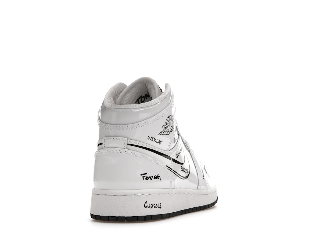 Air Jordan 1 Mid Schematic (GS)