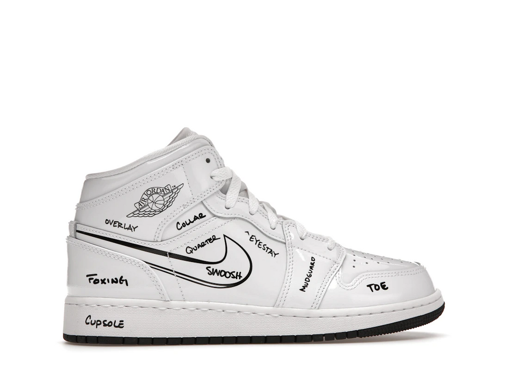 Air Jordan 1 Mid Schematic (GS)
