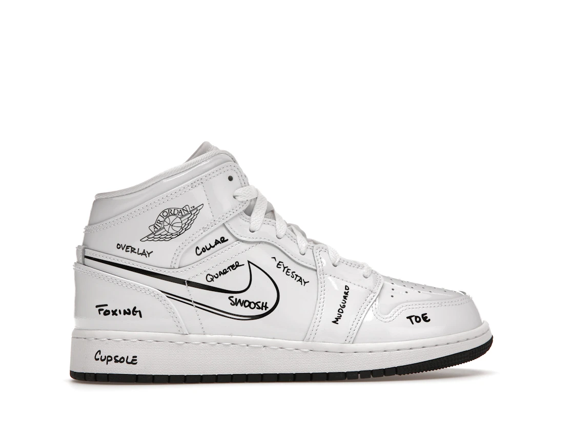 Air Jordan 1 Mid Schematic (GS)