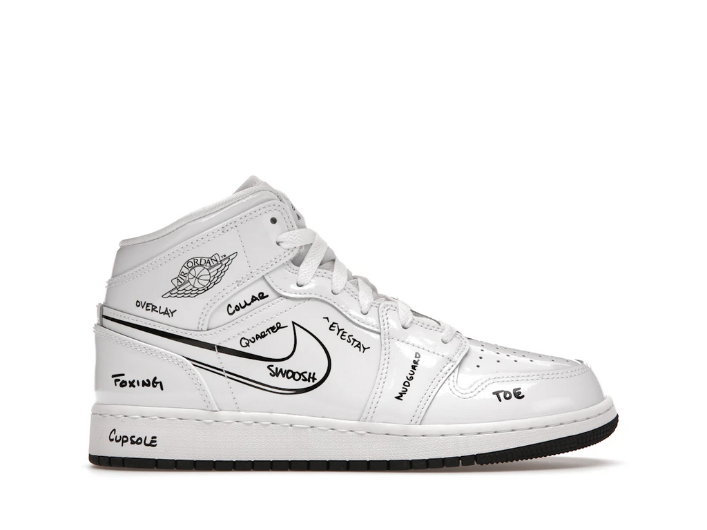 Air Jordan 1 Mid Schematic (GS)