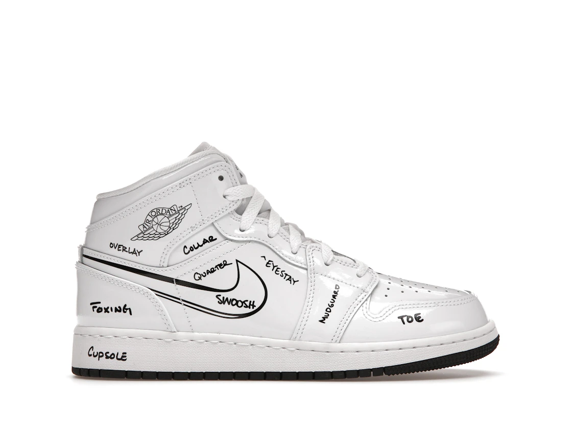 Air Jordan 1 Mid Schematic (GS)