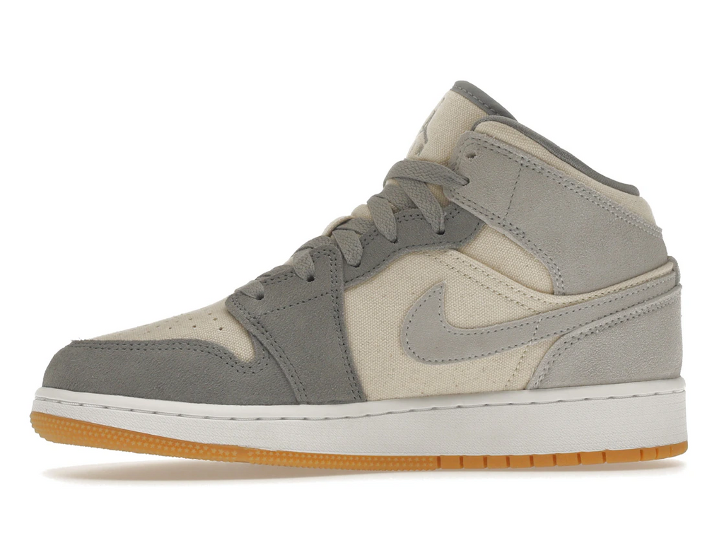 Air Jordan 1 Mid Coconut Milk Particle Grey (GS)