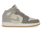Air Jordan 1 Mid Coconut Milk Particle Grey (GS)