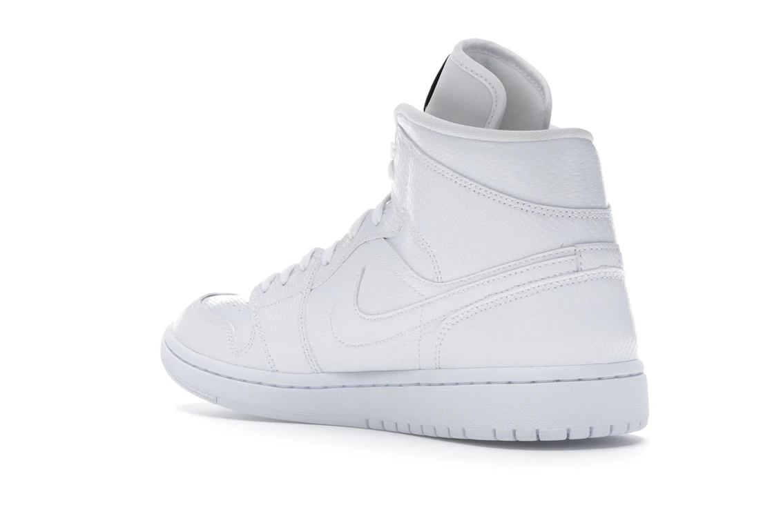 Air Jordan 1 Mid White Snakeskin (W)