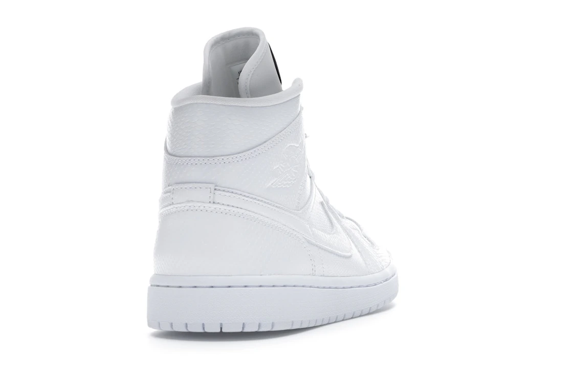 Air Jordan 1 Mid White Snakeskin (W)
