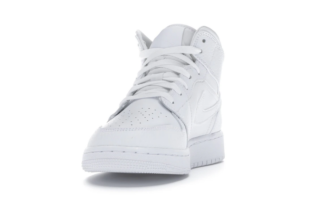 Air Jordan 1 Mid Triple White (GS)