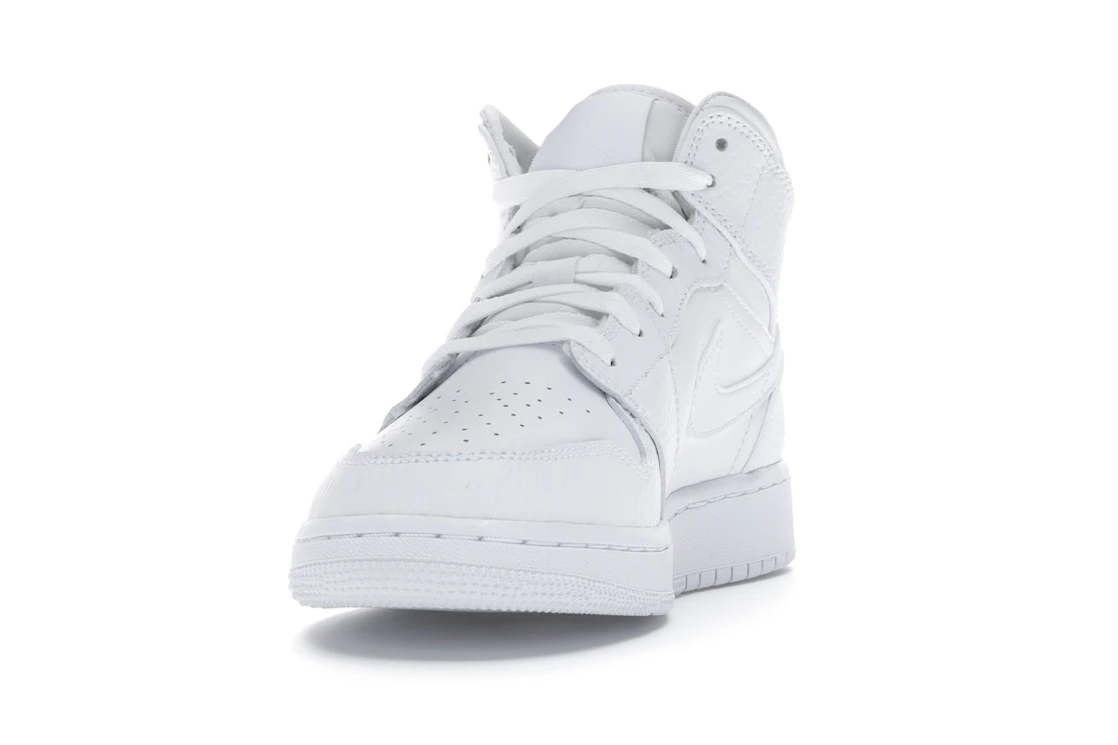 Air Jordan 1 Mid Triple White (GS)