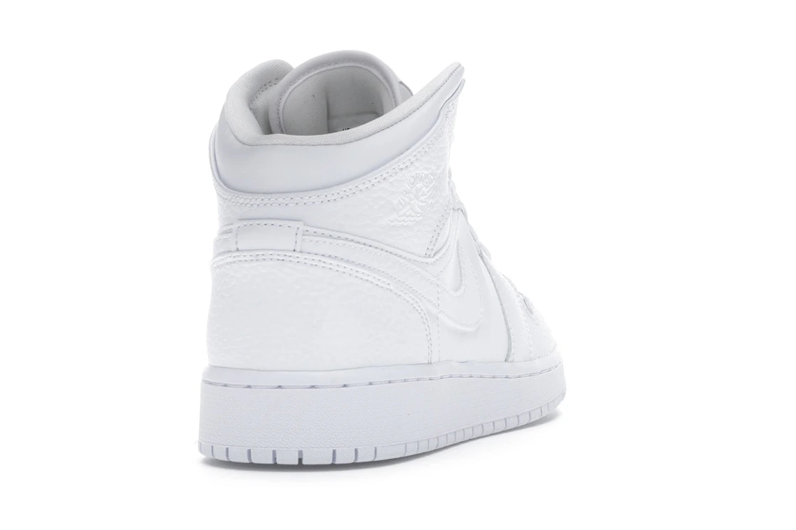 Air Jordan 1 Mid Triple White (GS)