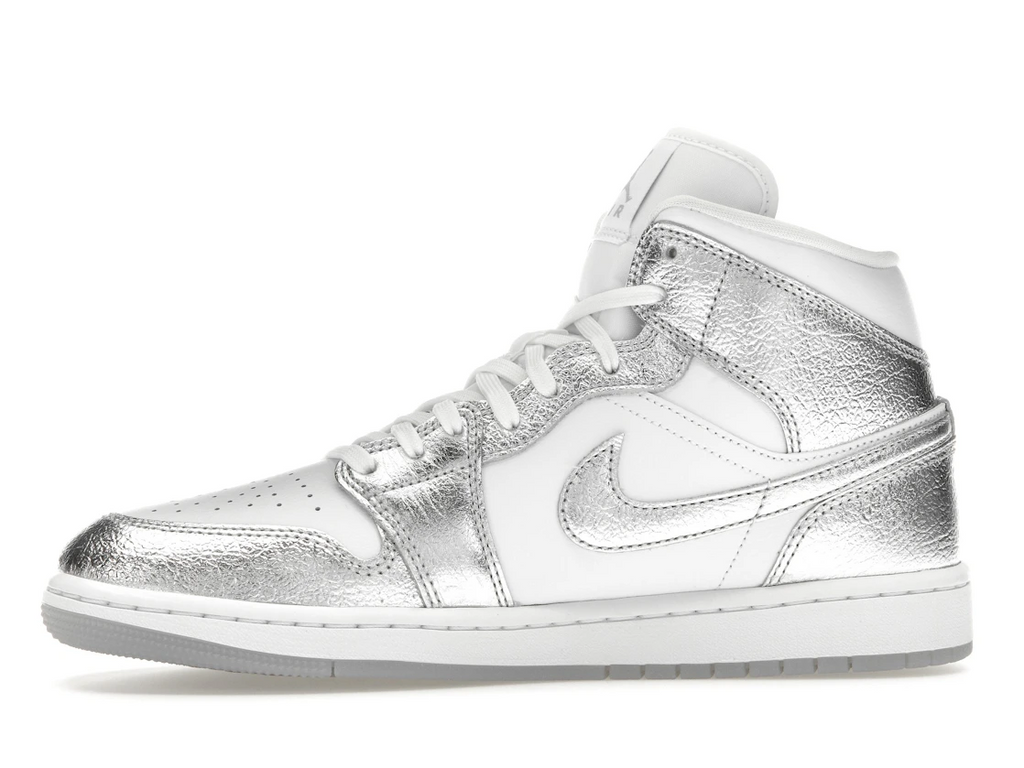 Air Jordan 1 Mid SE Metallic Silver (W)