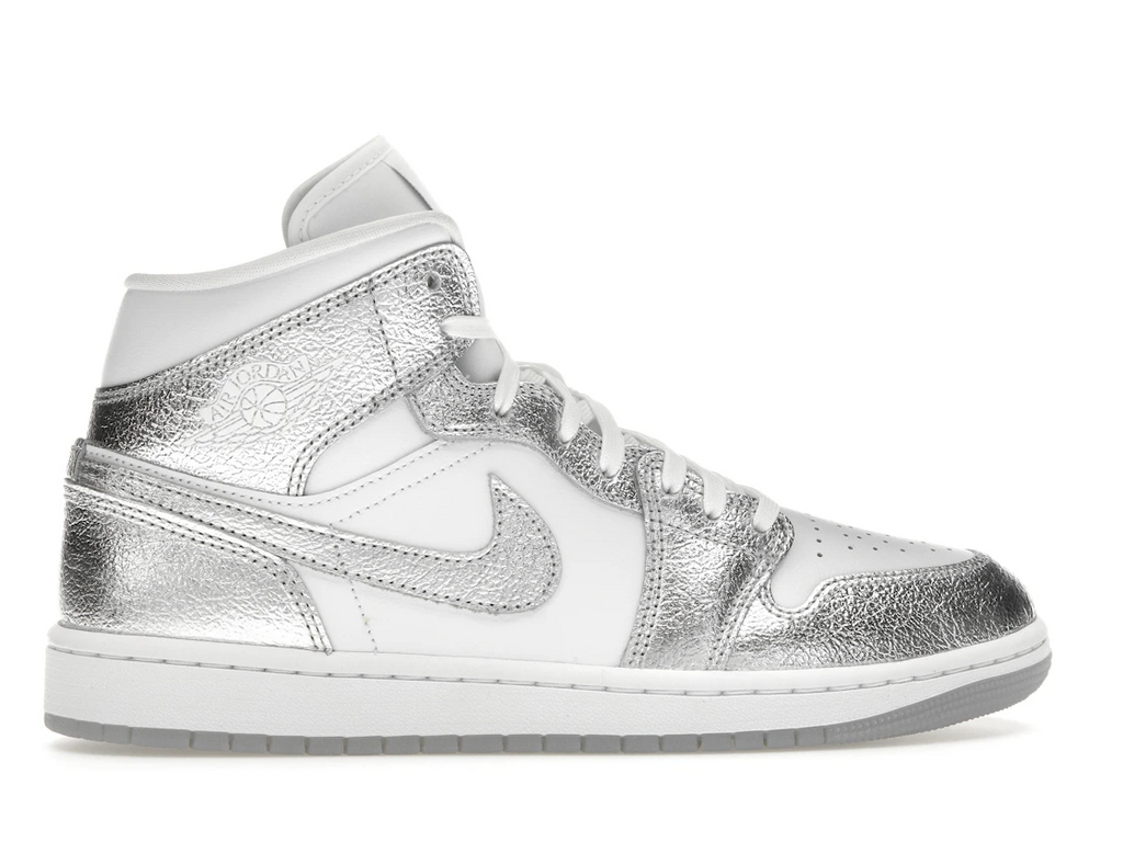 Air Jordan 1 Mid SE Metallic Silver (W)