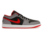 Air Jordan 1 Low Black Light Smoke Grey Gym Red