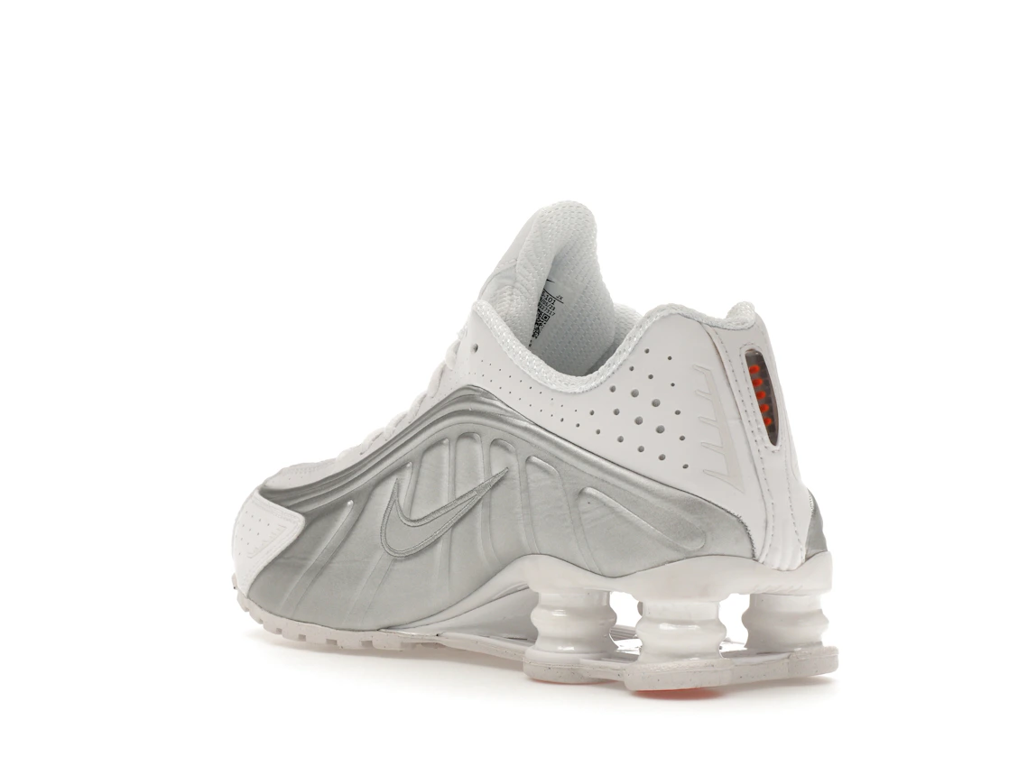 Nike Shox R4 White Metallic Silver
