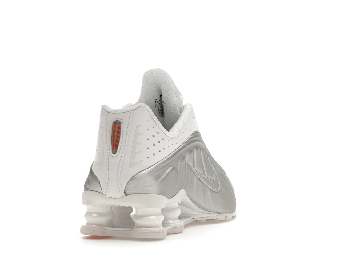 Nike Shox R4 White Metallic Silver