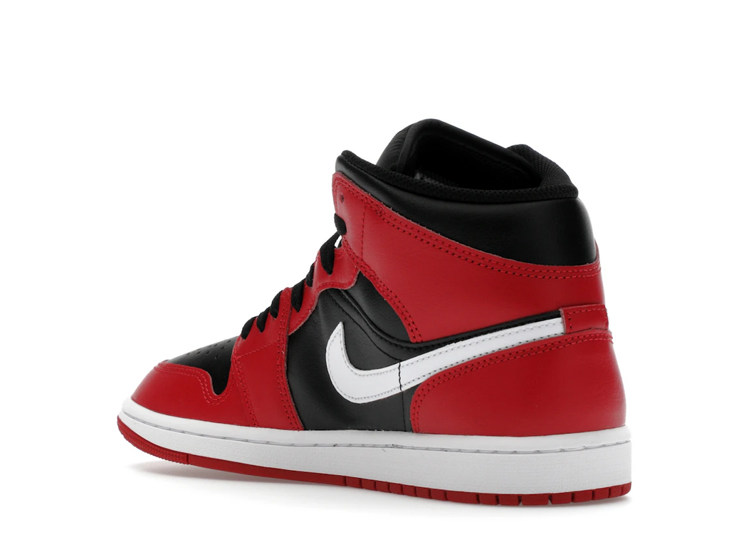 Air Jordan 1 Mid Black Gym Red