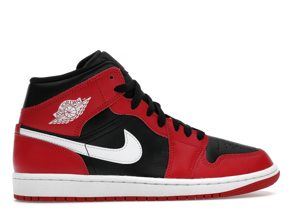Air Jordan 1 Mid Black Gym Red