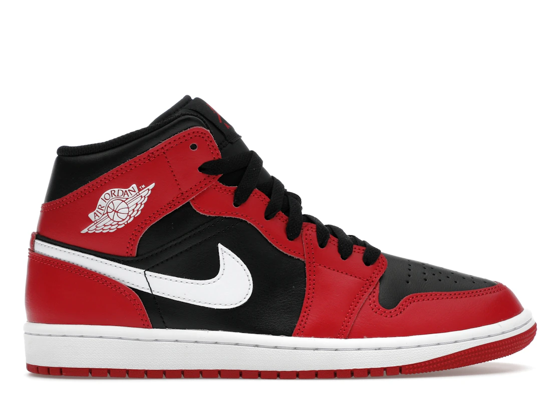 Air Jordan 1 Mid Black Gym Red