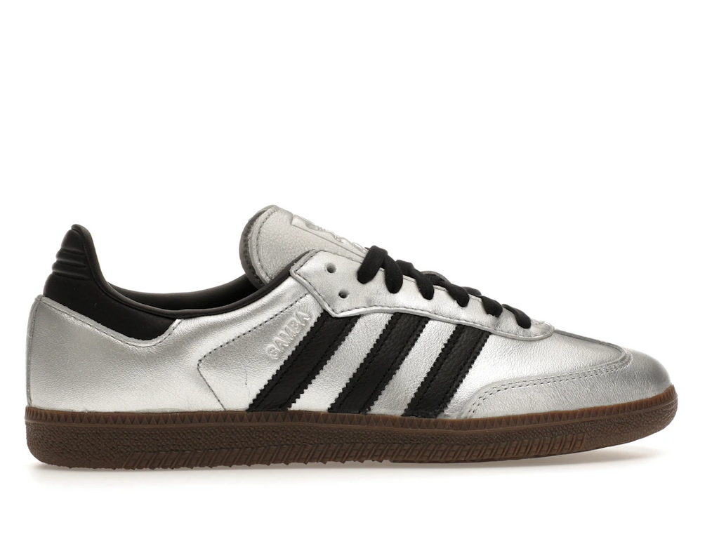 adidas Samba OG Silver Metallic Black Gum