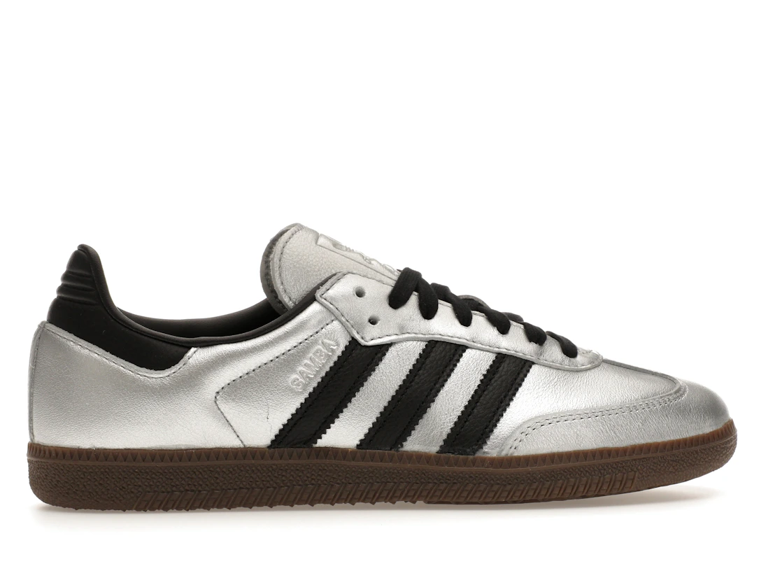 adidas Samba OG Silver Metallic Black Gum