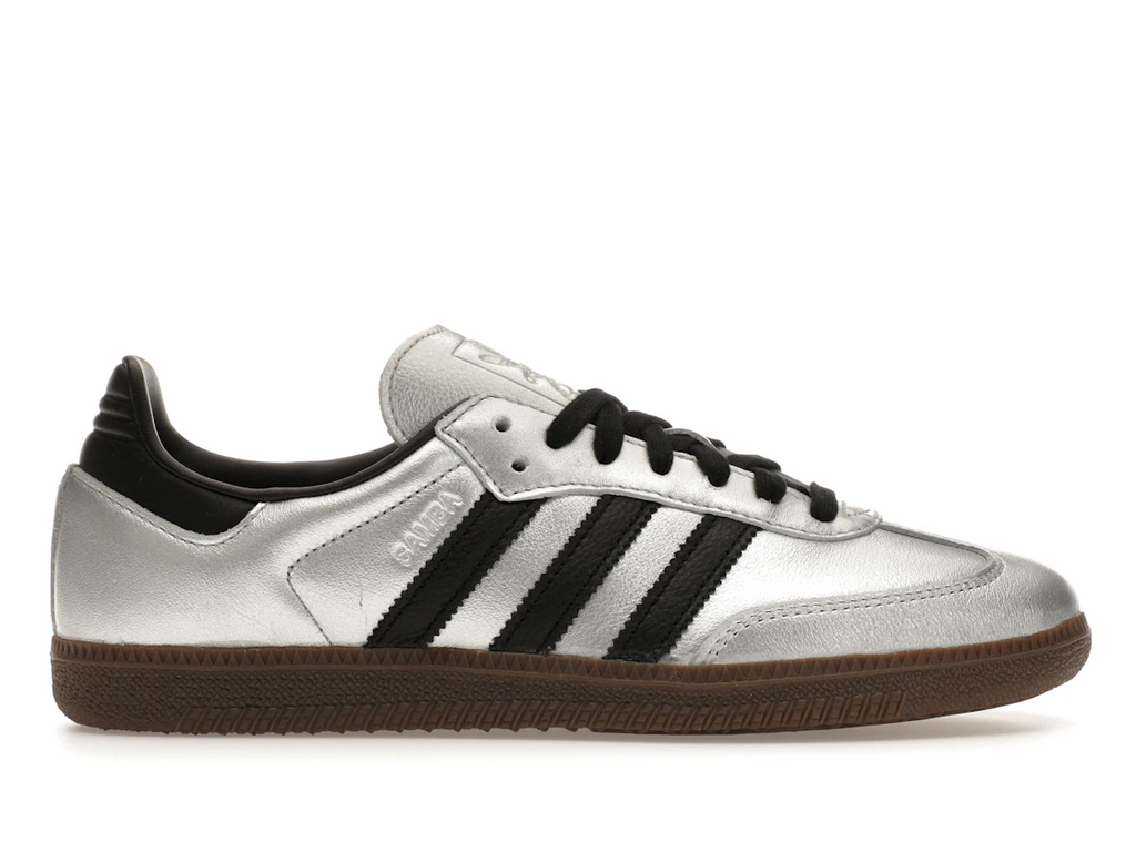 adidas Samba OG Silver Metallic Black Gum