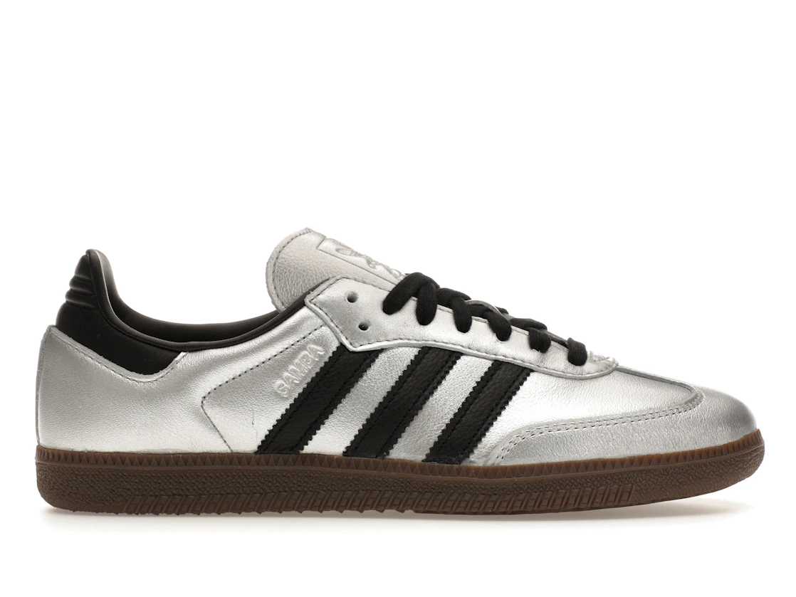 adidas Samba OG Silver Metallic Black Gum