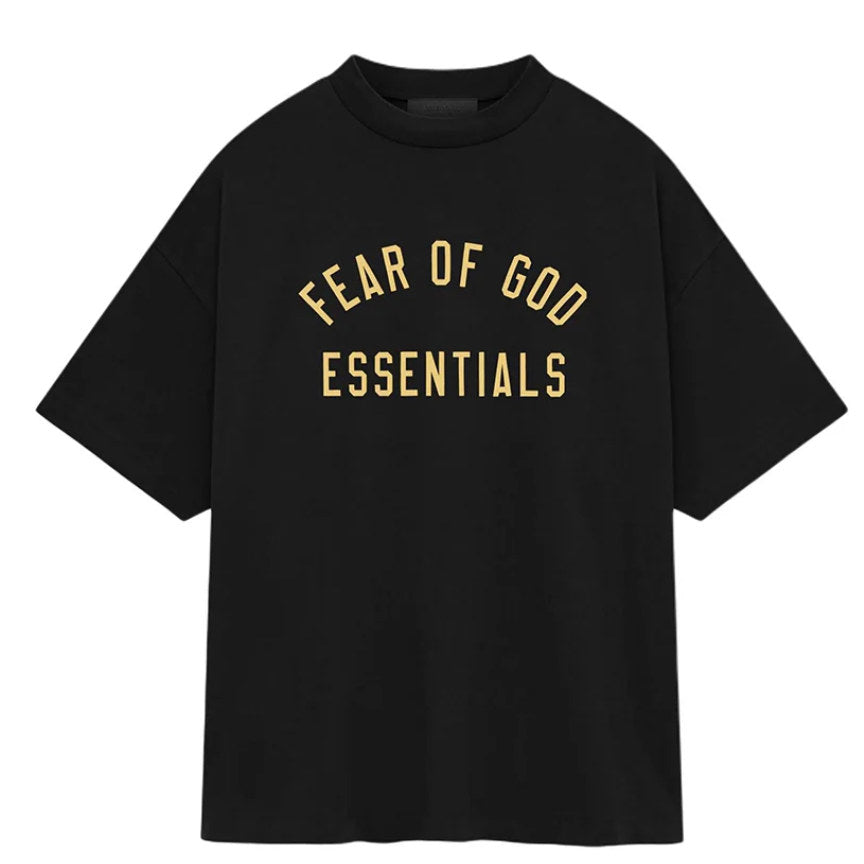 tričko Fear of God Essentials S24 T-Shirt Black Yellow 125BT244190F ADONIO