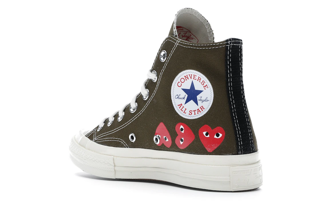 Converse Chuck Taylor All Star 70 Hi Comme des Garcons PLAY Multi-Heart Green