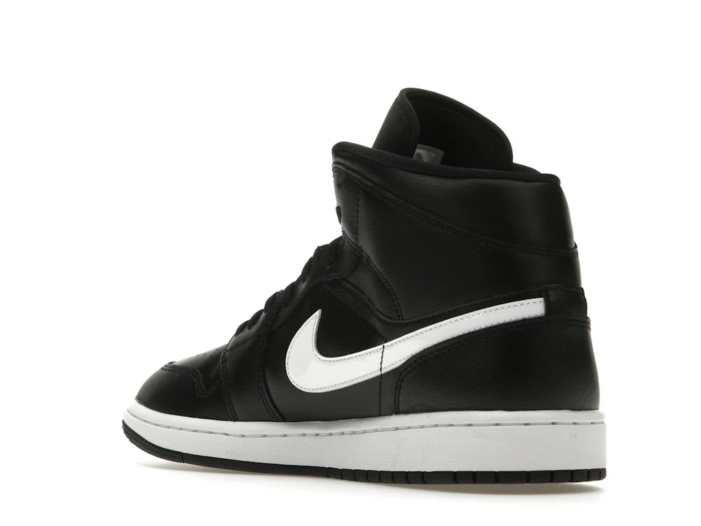 Jordan 1 Mid Black White (W)