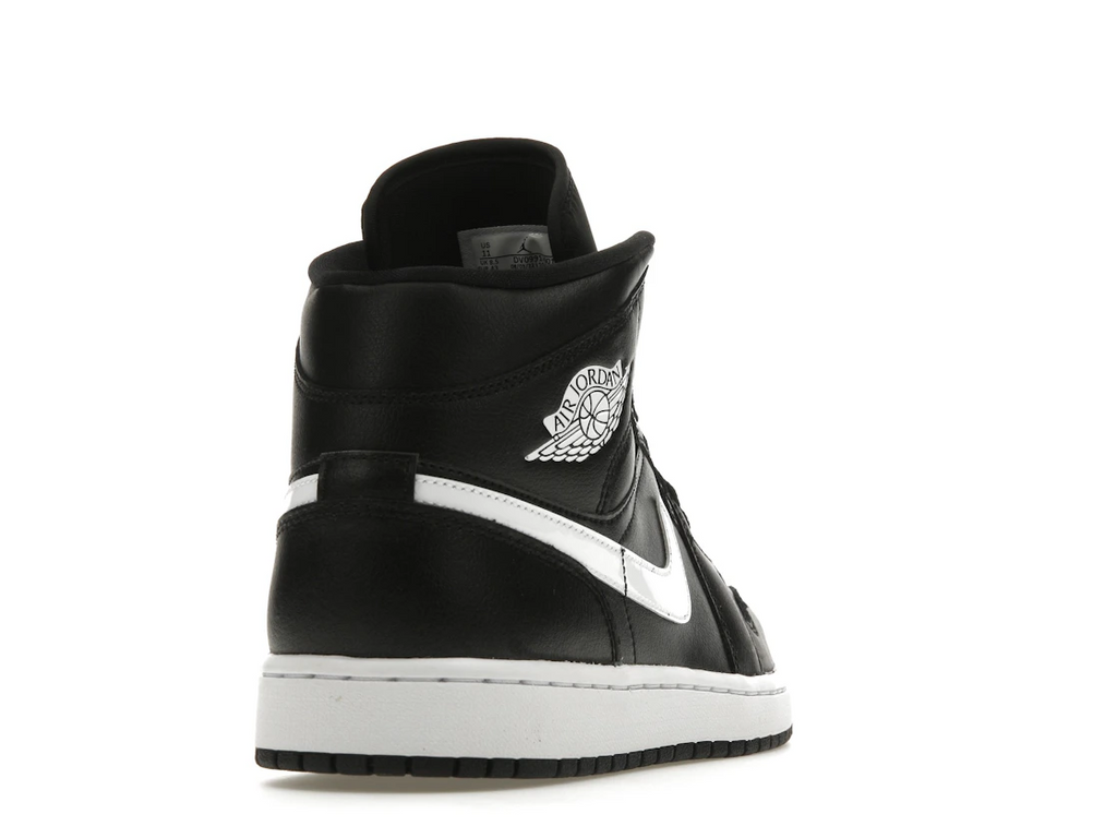 Jordan 1 Mid Black White (W)
