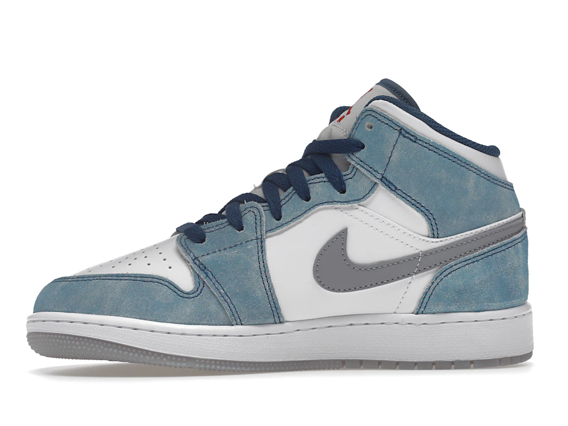 Air Jordan 1 Mid SE French Blue Light Steel (GS)