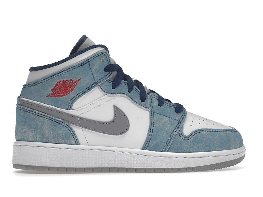 Air Jordan 1 Mid SE French Blue Light Steel (GS)