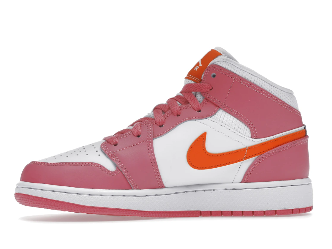 Air Jordan 1 Mid Pinksicle Safety Orange (GS)
