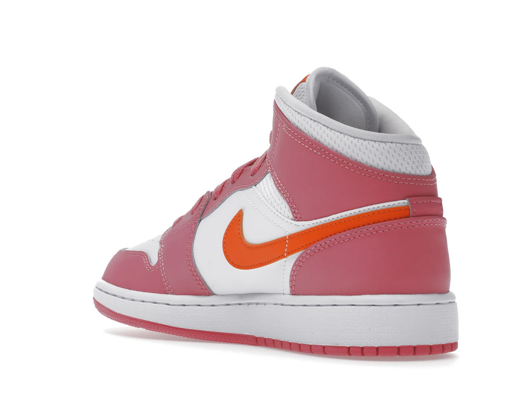 Air Jordan 1 Mid Pinksicle Safety Orange (GS)