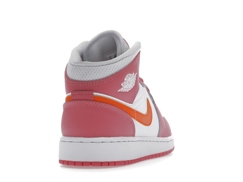 Air Jordan 1 Mid Pinksicle Safety Orange (GS)