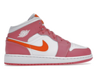 Air Jordan 1 Mid Pinksicle Safety Orange (GS)