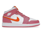 Air Jordan 1 Mid Pinksicle Safety Orange (GS)