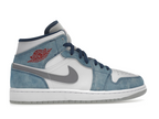Air Jordan 1 Mid French Blue Fire Red