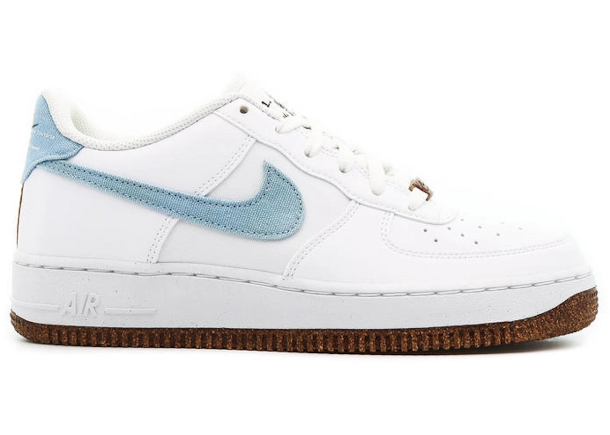 tenisky a boty Nike Air Force 1 Low LV8 Indigo Canvas Cork White (GS) DA3093-100 ADONIO