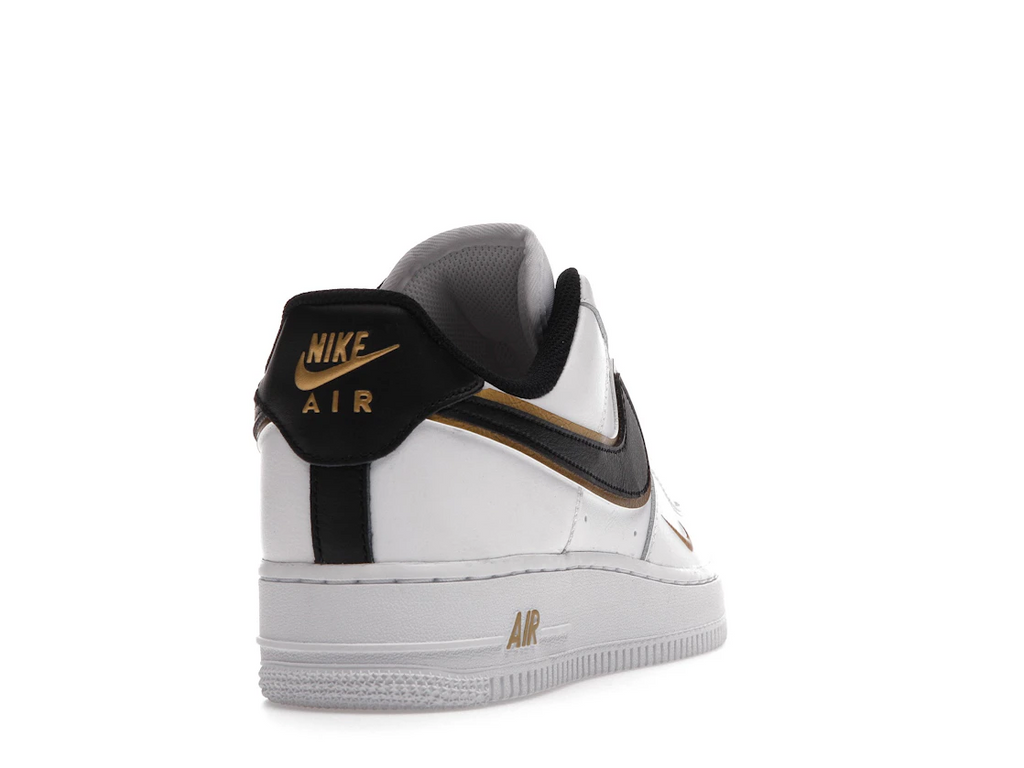 Nike Air Force 1 Low '07 LV8 Double Swoosh White Metallic Gold