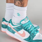 Nike Dunk Low Snakeskin Washed Teal Bleached Coral