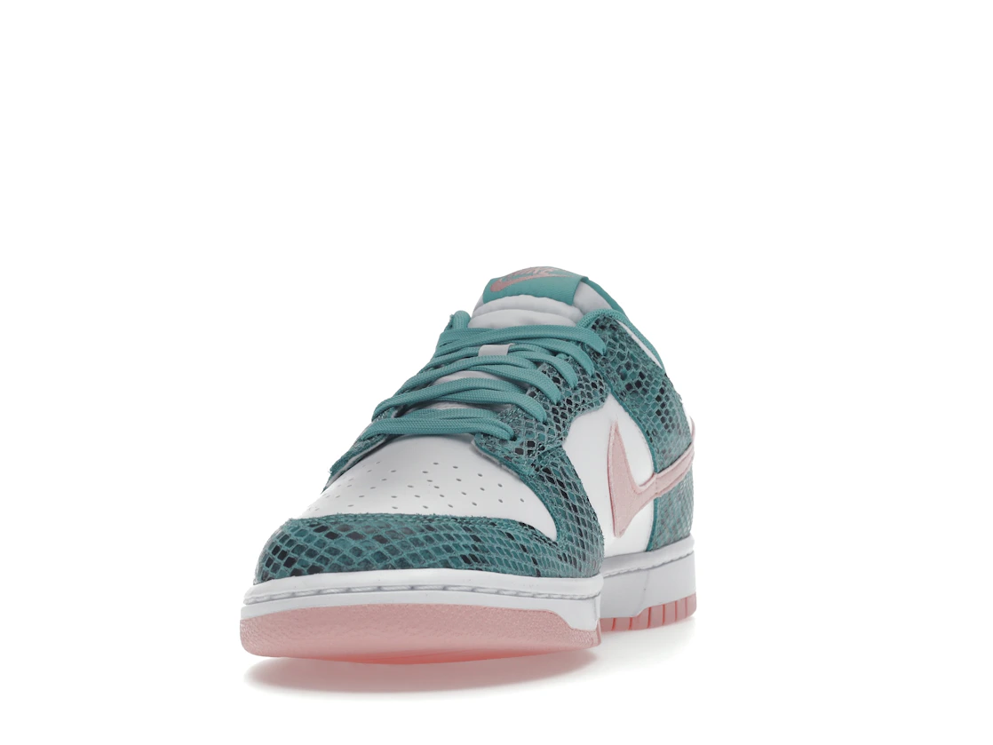 Nike Dunk Low Snakeskin Washed Teal Bleached Coral