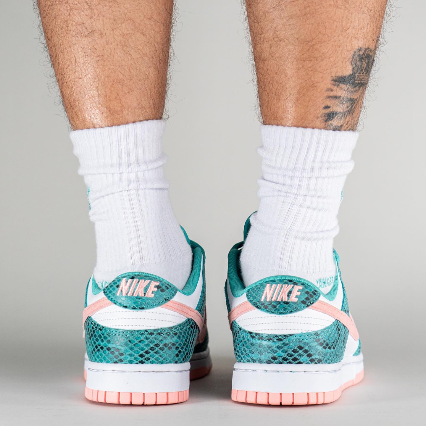 Nike Dunk Low Snakeskin Washed Teal Bleached Coral