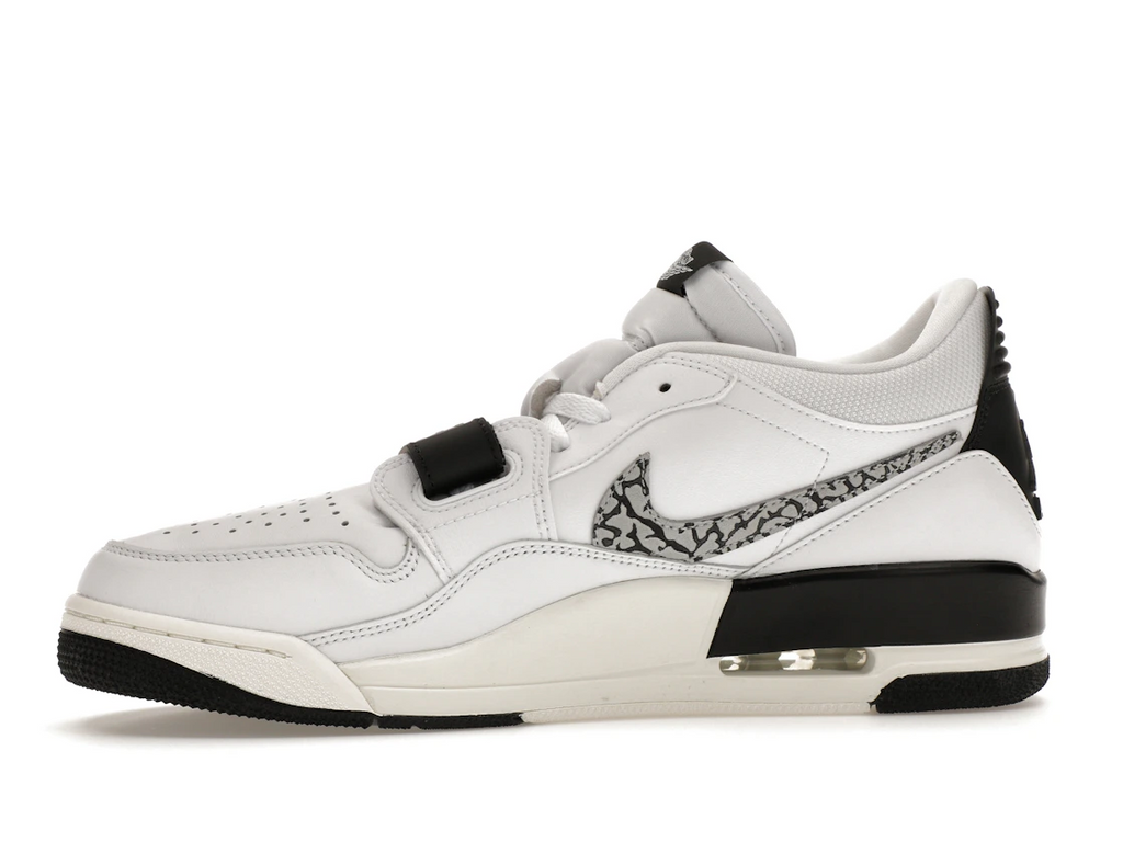Jordan Legacy 312 Low White Black Elephant Swoosh