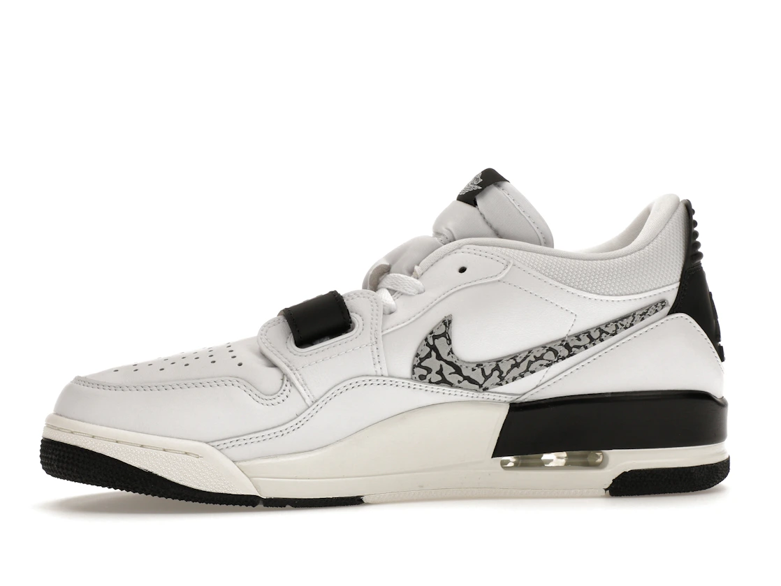 Jordan Legacy 312 Low White Black Elephant Swoosh