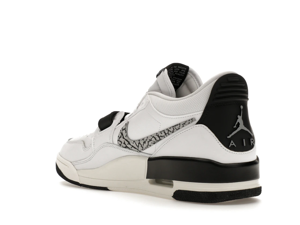 Jordan Legacy 312 Low White Black Elephant Swoosh